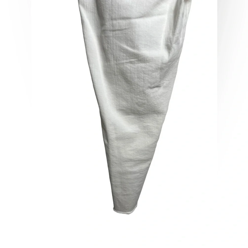 Michael Kors‎ jeans size 14 white stretch cropped frayed ankle jeans 💙💙
